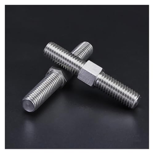 M16 Doppelend-Gewindestange - Doppelkopf-Stehbolzen aus Edelstahl 304, Länge einstellbar 60 mm - 150 mm(M16x130mm 1pcs) von RenCehn