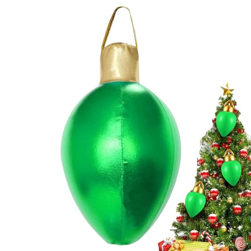 Renchey Aufblasbare Weihnachtskugeln Für Draußen,Aufblasbare Weihnachtsdekoration - 30 X 15 cm wasserdichte PVC Deko Für Rasen Terrasse Pool Baum Fenster Außentür Renchey Aufblasbare Weihnachtskugeln Für Draußen,Aufblasbare Weihnachtsdekoration - 30 X 15 cm wasserdichte PVC Deko Für Rasen Terrasse Pool Baum Fenster Außentür von Renchey