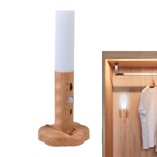 Renchey Automatische Nachttischlampe,Bewegungsmelder Nachttischlampe - Magnetisch Kabellos Wiederaufladbar Lampe Für Kinder Erwachsene Wohnzimmer Flur Bad Küche Schlafzimmer von Renchey