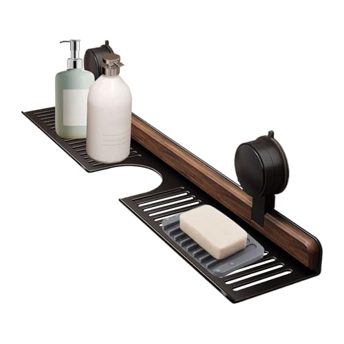 Renchey Badezimmer Wand Organizer,Walnuss Badezimmer Küche Saugnapf | Wasserhahn Ablage Seifenspender Organisation Aufbewahrung Für Haushalt Küche Wohnheim Hotel Dusche Renchey Badezimmer Wand Organizer,Walnuss Badezimmer Küche Saugnapf | Wasserhahn Ablage Seifenspender Organisation Aufbewahrung Für Haushalt Küche Wohnheim Hotel Dusche von Renchey