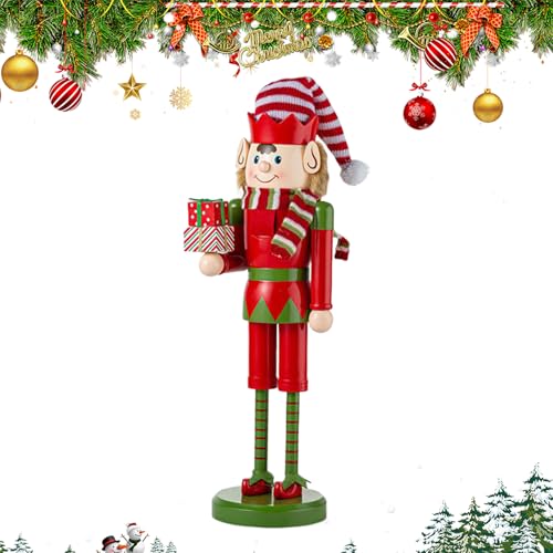 Renchey Christmas Nussknacker - Nussknacker Deko Figuren - 38 cm Holz Deko Für Fest Party Esstisch Küche Kamin Spielzimmer Renchey Christmas Nussknacker - Nussknacker Deko Figuren - 38 cm Holz Deko Für Fest Party Esstisch Küche Kamin Spielzimmer von Renchey