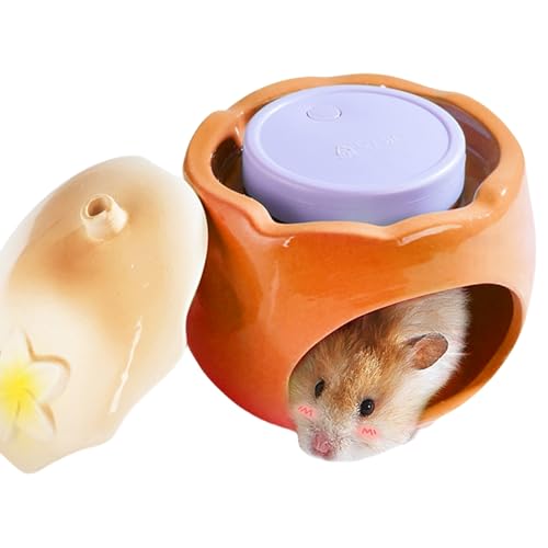 Renchey Coole Hamsterhaus - Großes Keramik Hamsterhaus,Fruchtform Kühlnest Für Lemminge Igel Eichhörnchen Renchey Coole Hamsterhaus - Großes Keramik Hamsterhaus,Fruchtform Kühlnest Für Lemminge Igel Eichhörnchen von Renchey