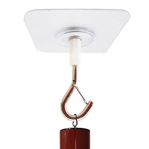 Renchey Decken Haken | Schwere Klebehaken für die Decke - Wandhaken Mit Sicherheitsverschluss Für Bilder Girlanden Pflanzenampeln Taschen Renchey Decken Haken | Schwere Klebehaken für die Decke - Wandhaken Mit Sicherheitsverschluss Für Bilder Girlanden Pflanzenampeln Taschen von Renchey