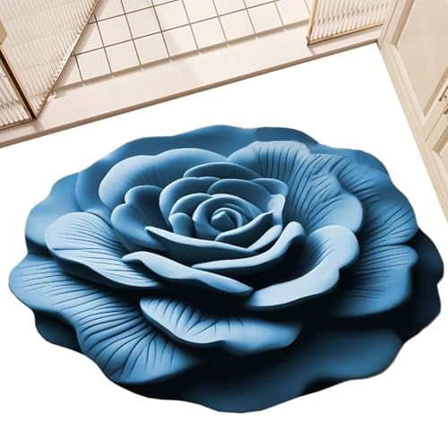 Renchey Diatomaceous Earth Badematte - Kieselgur Fußmatte - Schnelltrocknend Waschbar 40x40cm Schöne Fußmatte Mit Blumenmuster Renchey Diatomaceous Earth Badematte - Kieselgur Fußmatte - Schnelltrocknend Waschbar 40x40cm Schöne Fußmatte Mit Blumenmuster von Renchey