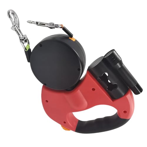 Renchey Doppelte Hundeleinen - Robuste LED-Hundeleinen mit Zugstopp,Für Nachtsichtbarkeit bei Spaziergängen mit Klein- und Mittelhunderassen von Renchey