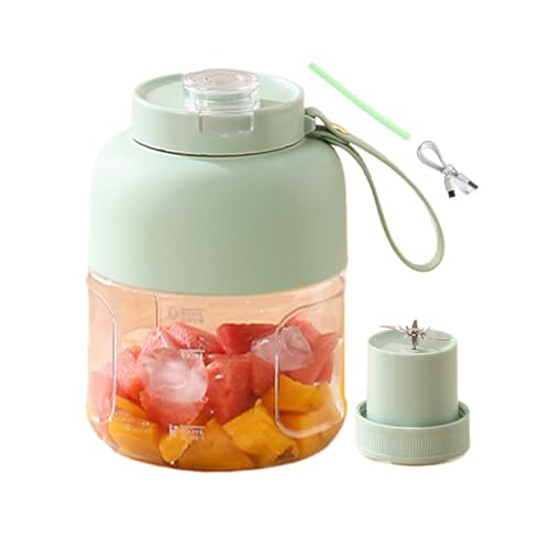Renchey Elektrische Saftpresse - Kabellose Tragbare Mixer Tasse Für Smoothies Und Säfte,Für Säfte Shakes Getränke Lebensmittel Aus Obst Und Für Haushalt Gewerbe Sommer Reisen Sport Tisch von Renchey