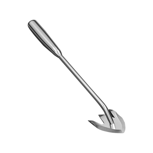 Renchey Garten Unkrautzieher Werkzeug,Unkrautstecher Aus Edelstahl - Doppelkantiges Grabegerät Für Rasen Garten Farm Gemüsebeet Mit Robuster Bauweise von Renchey