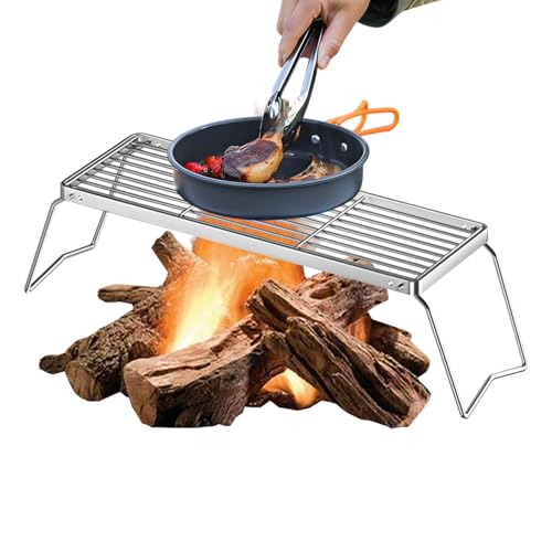 Renchey Grillrost,Klappbarer Grillrost | Edelstahl Grillgitter Für Gemüse Pilze Fleisch Garten Camping Wanderurlaub Angeln Renchey Grillrost,Klappbarer Grillrost | Edelstahl Grillgitter Für Gemüse Pilze Fleisch Garten Camping Wanderurlaub Angeln von Renchey