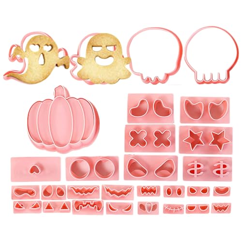 Renchey Halloween Backformen | Wiederverwendbare Halloween Kuchen und Plätzchen Schablonen | Sicheres Küchenzubehör Set für Kinder, Geburtstagsfeiern, zu Hause, Feiertage, Weihnachten, Partys und von Renchey
