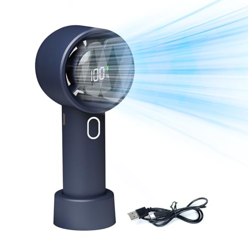 Renchey Handventilator, Tragbarer Mini Ventilator Persönliche Kühlung, 100 Stufen Batteriebetriebener Luftkühler Für Schlafzimmer Reise Outdoor von Renchey