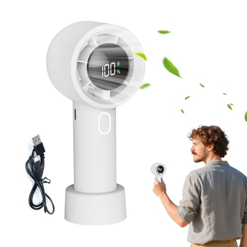 Renchey Handventilator,Tragbarer Mini Ventilator Persönliche Kühlung - 100 Stufen Batteriebetriebener Luftkühler Für Schlafzimmer Reise Outdoor von Renchey