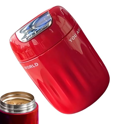 Renchey Isolierbecher - Isolierte Trinkflasche 220 ml,Leichte Kaffeetasse Rutschfest Für Auto Arbeitsplatz Outdoor Wandern Fitnessstudio Zuhause Camping Workout Unterwegs von Renchey