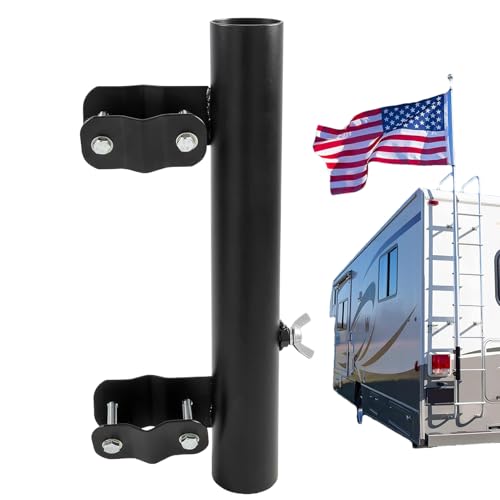 Renchey Leiter Fahnenmasthalterung - Fahnenhalter Für e | Verstellbarer Rostschutz Schwerlast Stahlhalter Für Camping Balkon Golfwagen Renchey Leiter Fahnenmasthalterung - Fahnenhalter Für e | Verstellbarer Rostschutz Schwerlast Stahlhalter Für Camping Balkon Golfwagen von Renchey