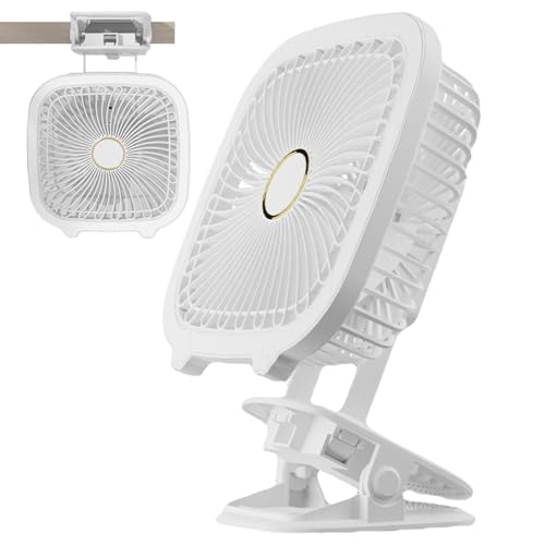 Renchey Mini-Schreibtischventilator - 4-in-1-Multifunktions-USB-Ventilator | Faltbarer Mini-Clip-Ventilator mit LED-Licht für Desktop-Außenlicht, Bett-Nachtlicht Renchey Mini-Schreibtischventilator - 4-in-1-Multifunktions-USB-Ventilator | Faltbarer Mini-Clip-Ventilator mit LED-Licht für Desktop-Außenlicht, Bett-Nachtlicht von Renchey