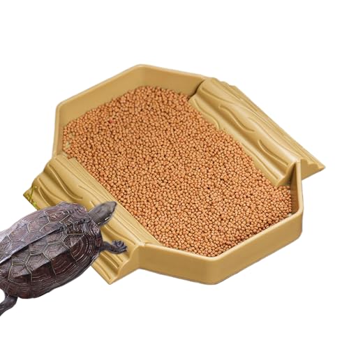 Renchey Schildkröten Futter Schüssel,Dekorative Reptilien Futterschale | Terrarium Becken Futterstelle und Badebehälter für Schildkröten Echsen Schlangen von Renchey