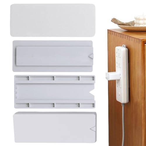 Renchey Steckdosen Wandhalterung - Tragbare Klebefixierung Für Mehrfachsteckdosen Ohne Bohren,Platzsparende Befestigung Für Zuhause Wohnzimmer Schlafzimmer Renchey Steckdosen Wandhalterung - Tragbare Klebefixierung Für Mehrfachsteckdosen Ohne Bohren,Platzsparende Befestigung Für Zuhause Wohnzimmer Schlafzimmer von Renchey