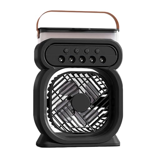 Renchey Tragbarer Vernebelungsventilator,Persönlicher Tischventilator Mit Vernebelungsfunktion - Akkubetriebener Leiser Luftbefeuchter 3 Geschwindigkeitsstufen Für Schlafzimmer Wohnzimmer Outdoor Renchey Tragbarer Vernebelungsventilator,Persönlicher Tischventilator Mit Vernebelungsfunktion - Akkubetriebener Leiser Luftbefeuchter 3 Geschwindigkeitsstufen Für Schlafzimmer Wohnzimmer Outdoor von Renchey
