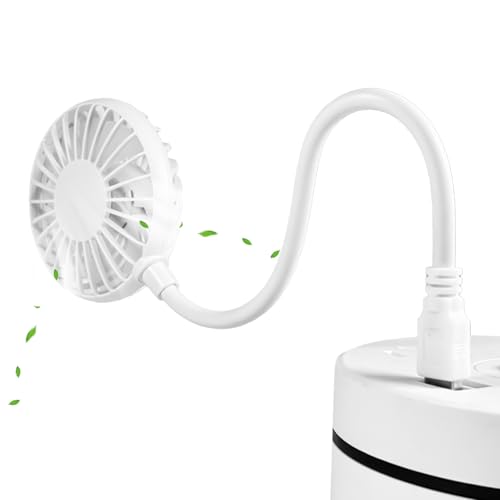 Renchey USB Tragbarer Ventilator,Wiederaufladbarer Leiser Persönlicher Tischventilator - Schwenkbarer Kühler Für Schlafzimmer Camping Schreibtisch Büro Und Reisen Outdoor von Renchey