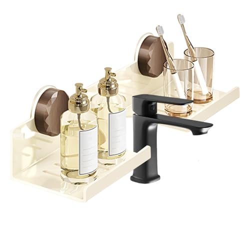Renchey Waschtisch Über Wasserhahn | Badezimmer e Wandmontiert - Klebeorganizer Stahl Platzsparend Parfumdisplay Toilette Küche von Renchey
