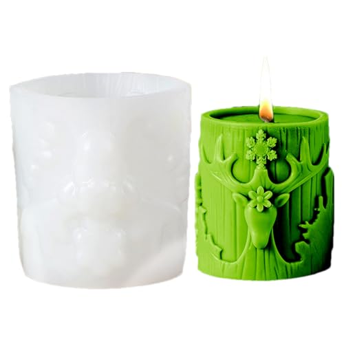 Renchey Weihnachtsbaum Kerzenform | Für Aromatherapie Kerzen und Handgemachte Wachsseife | Werkzeuge für das Gießen von Wachsseifen Ornamenten | für Zuhause Thanksgiving Basteln Herbst Party von Renchey
