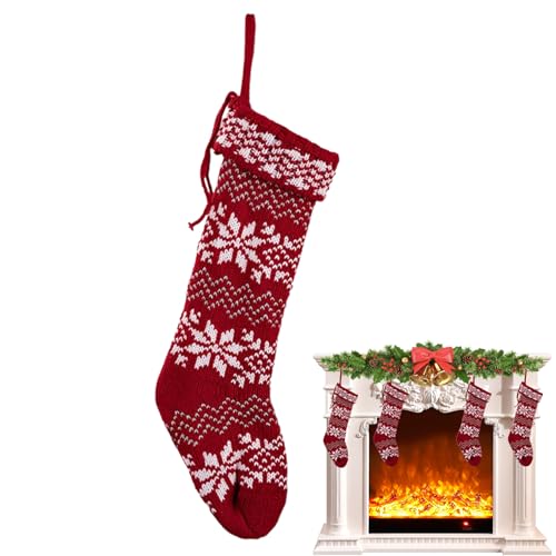 Renchey Weihnachtssocken - Deko Weihnachtsstrümpfe,Gestrickte Saisonale Leckereien Tasche Für Ferienhaus Wohnung Hotel Urlaub Renchey Weihnachtssocken - Deko Weihnachtsstrümpfe,Gestrickte Saisonale Leckereien Tasche Für Ferienhaus Wohnung Hotel Urlaub von Renchey