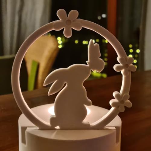 Silikonformen Ostern - Silikonformen Gießformen | Silikonform Kerzenhalter Mit Sockel | Hasenform Für Ostern | Osterhase Silikonform For Gips | Hase Silikon Für Kerzen Handwerk -Geschenke von Renchey