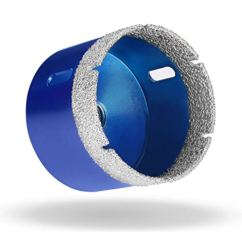 Profi Fliesenbohrer 68mm x M14 - Diamantbohrer für harte Fliesen, Feinsteinzeug uvm. Diamantbohrkrone für Winkelschleifer | rendech® Markenqualität von Rendech