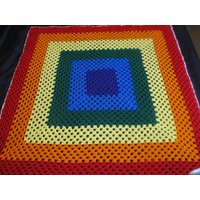 Regenbogen Oma Quadrat Häkeldecke Kind Kleinkind Werfen Regenbogen Oma Quadrat Häkeldecke Kind Kleinkind Werfen von ReneeScholesHandmade