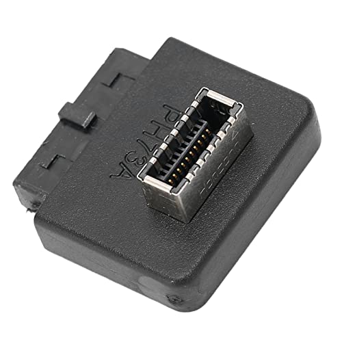 Rengu USB 3.0 20-poliger auf E-Type-Adapter, Plug-and-Play-Weite Anwendbarkeit, 90°-Winkel-Konverter-Adapter für Einfache Installation (PH73A) von Rengu
