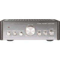 Gebraucht] Renkforce E-SA9 Stereo-Verstärker Amplifier HiFi 2 x 12 w Silber Dunkel-Braun von Renkforce