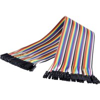 Renkforce - JKFF403 Jumper-Kabel Arduino, Banana Pi, Raspberry Pi® [40x Drahtbrücken-Buchse - 40x Drah von Renkforce