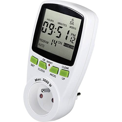 Renkforce 1289404 Digitale Zeitschaltuhr Wochenprogramm 3680W IP20 COM-Funktion von Renkforce