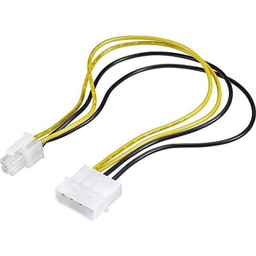 Renkforce 1391523 RF-4174569 Anschlusskabel ATX 1x IDE-Strom-Stecker 4pol. 30.00cm Gelb, Sch, 3 Stück von Renkforce