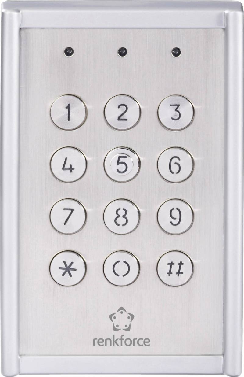 Renkforce 751624 Codeschloss Schloss Code Ip65 Beleuchtete Tastatur Defektware D-Ware von Renkforce