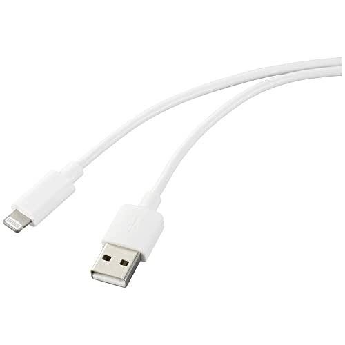 Renkforce Apple iPad/iPhone/iPod Anschlusskabel [1x USB 2.0 Stecker A - 1x Apple Lightning-Stecker] 1.00 m Weiß von Renkforce