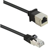 RF-4394124 RJ45 Netzwerkkabel, Patchkabel cat 5e f/utp 0.50 m Schwarz Verlängerungskabel m - Renkforce von Renkforce