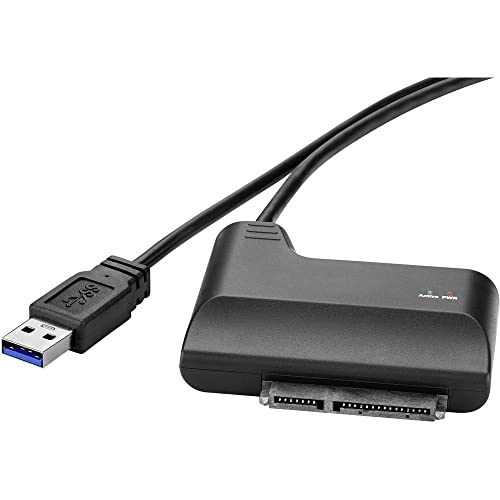 Renkforce Festplatten/SSD Adapter [1x USB 3.2 Gen 1 Stecker A (USB 3.0) - 1x SATA-Kombi-Stecker 7+15pol.] vergoldete St von Renkforce