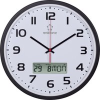 Renkforce - HD-WRCL135 Funk Wanduhr 32 cm x 4.5 cm Schwarz von Renkforce