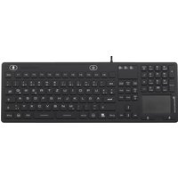 Renkforce IP 68 Industrie USB-Tastatur Schwarz Spritzwassergeschützt, Staubgeschützt von Renkforce