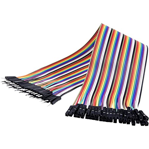 Renkforce JKMF403 Jumper-Kabel Arduino, Banana Pi, Raspberry Pi [40x Drahtbrücken-Stecker - 40x Drahtbrücken-Buchse] 30 von Renkforce
