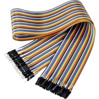Renkforce JKMF406 Jumper-Kabel Arduino, Banana Pi, Raspberry Pi [40x Drahtbrücken-Stecker - 40x Dra Renkforce JKMF406 Jumper-Kabel Arduino, Banana Pi, Raspberry Pi [40x Drahtbrücken-Stecker - 40x Dra von Renkforce