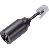 Renkforce Kabel-Entzwirler Adapter [1x RJ10-Stecker 4p4c - 1x RJ10-Buchse 4p4c] 3.00cm Schwarz von Renkforce