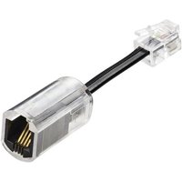 Renkforce Kabel-Entzwirler Adapter [1x RJ10-Stecker 4p4c - 1x RJ10-Buchse 4p4c] 3.00cm Schwarz (tran von Renkforce