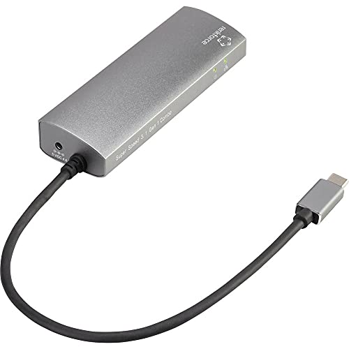 Renkforce Netzwerkadapter/Hub 1 GBit/s USB-C® 5Gbps, LAN (10/100/1000 MBit/s), USB 3.2 Gen 1 (USB 3.0) von Renkforce