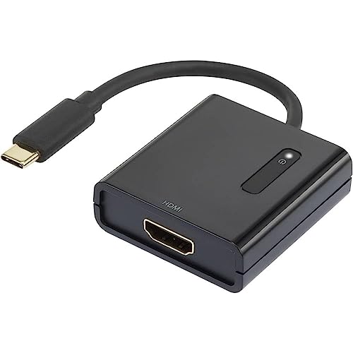 Renkforce RF-4472892 USB/HDMI Adapter [1x USB-C® Stecker - 1x HDMI-Buchse] Schwarz vergoldete Steckkontakte 15.00 cm von Renkforce