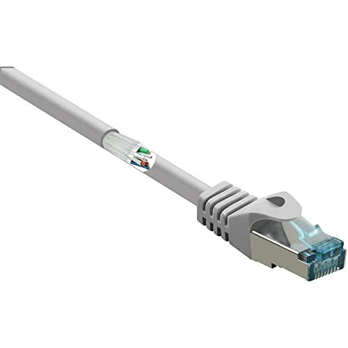 Renkforce RF-5047510 RJ45 Netzwerkkabel, Patchkabel CAT 6a S/FTP 0.25m Grau mit Rastnasenschutz, FLA Renkforce RF-5047510 RJ45 Netzwerkkabel, Patchkabel CAT 6a S/FTP 0.25m Grau mit Rastnasenschutz, FLA von Renkforce