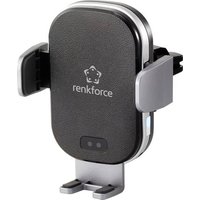 Renkforce RF-4470380 Lüftungsgitter Handy-Kfz-Halterung mit Induktionsladefunktion 91 - 59mm 6.5 - von Renkforce