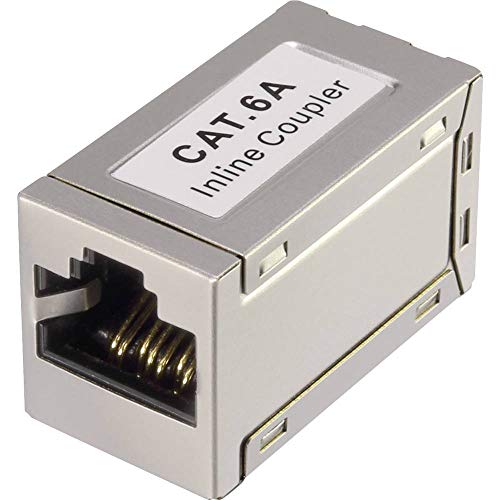 Renkforce RJ45 Netzwerk Adapter CAT 6a [1x RJ45-Buchse - 1x RJ45-Buchse] Weiß von Renkforce