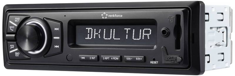Renkforce Rf Arar 400 Dab Antenne Dab+ Tuner Freisprecheinrichtung Autoradio B-Ware von Renkforce