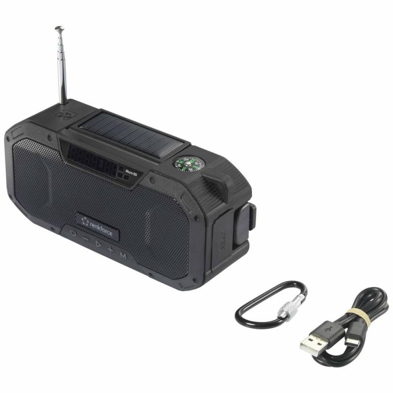 Renkforce Rf Cr 300 Outdoorradio Radio Ukw Mw Notfallradio Bluetooth Solarpa275 B-Ware von Renkforce